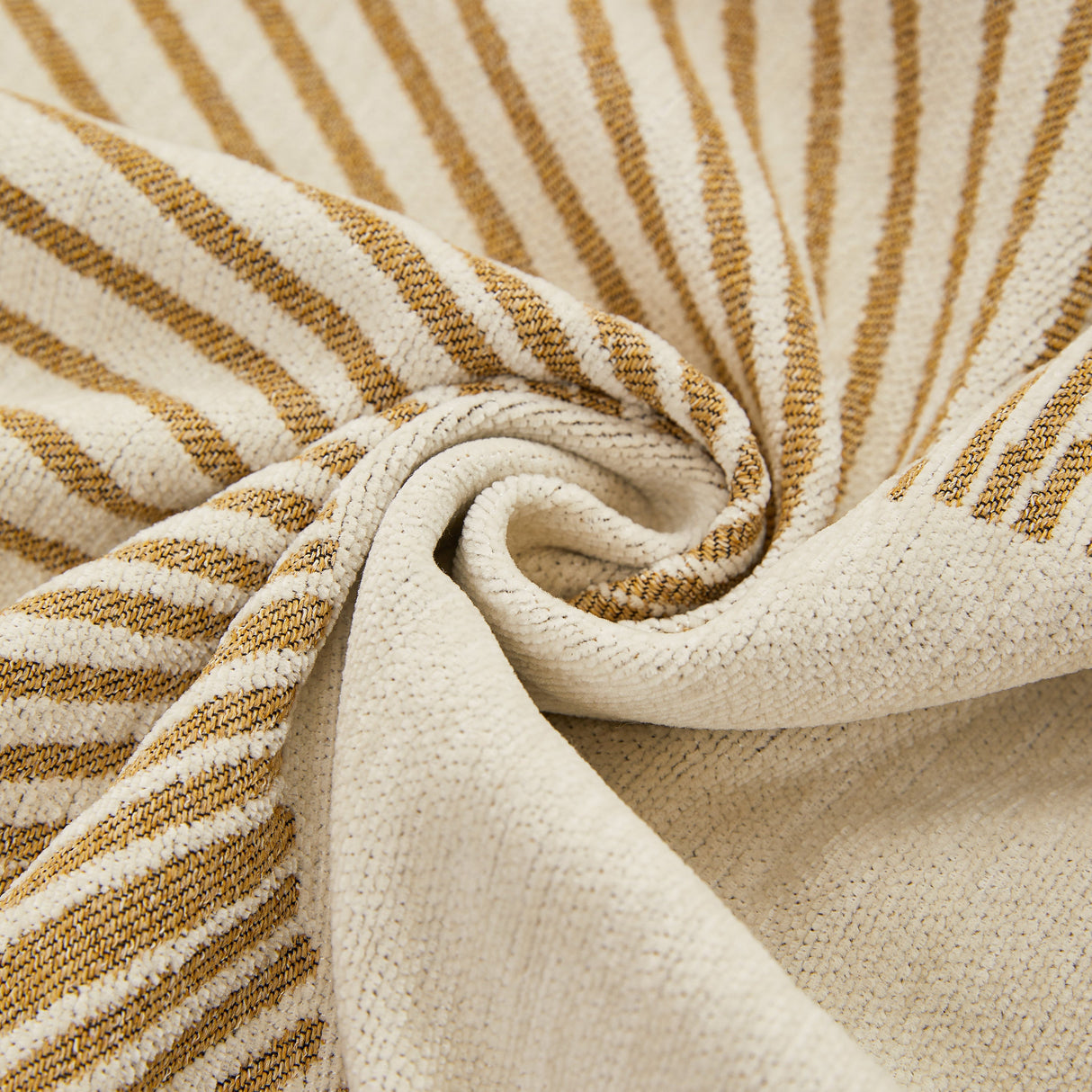 Geometric Radial Striped L-Shape Sofa Cover: Thick, Reversible Furniture Blanket for Kids and Pets