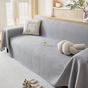 Cooling Comfy Throw Sofa Cover, Textured & Breathable, Multi-Use Decorative Couch Covers for Summer