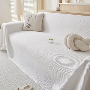 Cooling Comfy Throw Sofa Cover, Textured & Breathable, Multi-Use Decorative Couch Covers for Summer