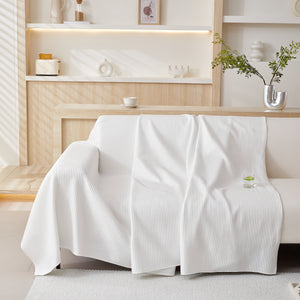 Cooling Comfy Throw Sofa Cover, Textured & Breathable, Multi-Use Decorative Couch Covers for Summer