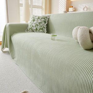 Cooling Comfy Throw Sofa Cover, Textured & Breathable, Multi-Use Decorative Couch Covers for Summer