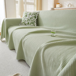 Cooling Comfy Throw Sofa Cover, Textured & Breathable, Multi-Use Decorative Couch Covers for Summer