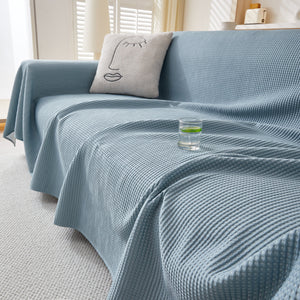 Cooling Comfy Throw Sofa Cover, Textured & Breathable, Multi-Use Decorative Couch Covers for Summer