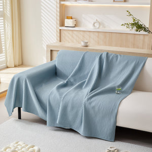 Cooling Comfy Throw Sofa Cover, Textured & Breathable, Multi-Use Decorative Couch Covers for Summer