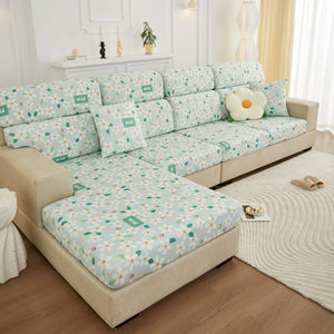 Stretch Individual Cushion Slipcovers, Furniture Protector with Elastic Bottom, Couch Cover Replacement