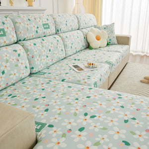 Stretch Individual Cushion Slipcovers, Furniture Protector with Elastic Bottom, Couch Cover Replacement