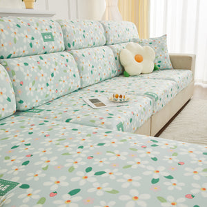 Stretch Individual Cushion Slipcovers, Furniture Protector with Elastic Bottom, Couch Cover Replacement