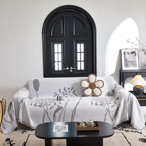 Dandelion Blanket Throw for Sofas Chenille Furniture Couch Cover, Couch Cushion Cover for Kids, Pets