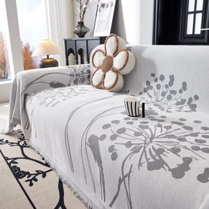 Dandelion Blanket Throw for Sofas Chenille Furniture Couch Cover, Couch Cushion Cover for Kids, Pets