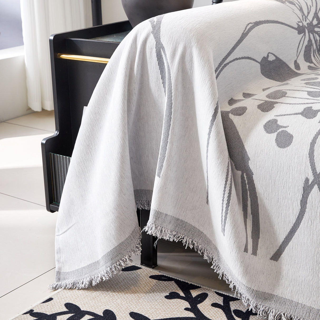 Dandelion Blanket Throw for Sofas Chenille Furniture Couch Cover, Couch Cushion Cover for Kids, Pets