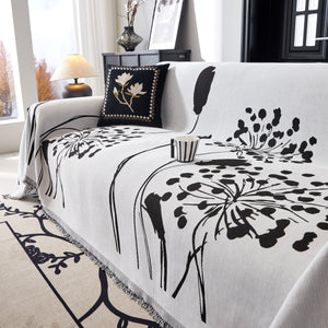 Dandelion Blanket Throw for Sofas Chenille Furniture Couch Cover, Couch Cushion Cover for Kids, Pets