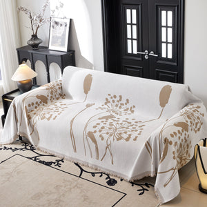 Dandelion Blanket Throw for Sofas Chenille Furniture Couch Cover, Couch Cushion Cover for Kids, Pets