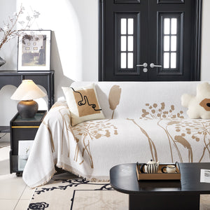 Dandelion Blanket Throw for Sofas Chenille Furniture Couch Cover, Couch Cushion Cover for Kids, Pets