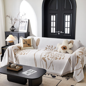 Dandelion Blanket Throw for Sofas Chenille Furniture Couch Cover, Couch Cushion Cover for Kids, Pets