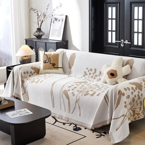 Dandelion Blanket Throw for Sofas Chenille Furniture Couch Cover, Couch Cushion Cover for Kids, Pets