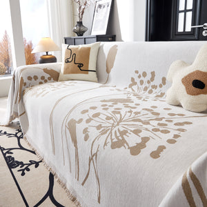 Dandelion Blanket Throw for Sofas Chenille Furniture Couch Cover, Couch Cushion Cover for Kids, Pets