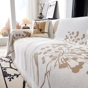 Dandelion Blanket Throw for Sofas Chenille Furniture Couch Cover, Couch Cushion Cover for Kids, Pets