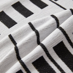 Reversible Chenille Couch Cover Blanket with Tassel Large Boho Futon Cover L Shaped Sectional Cover