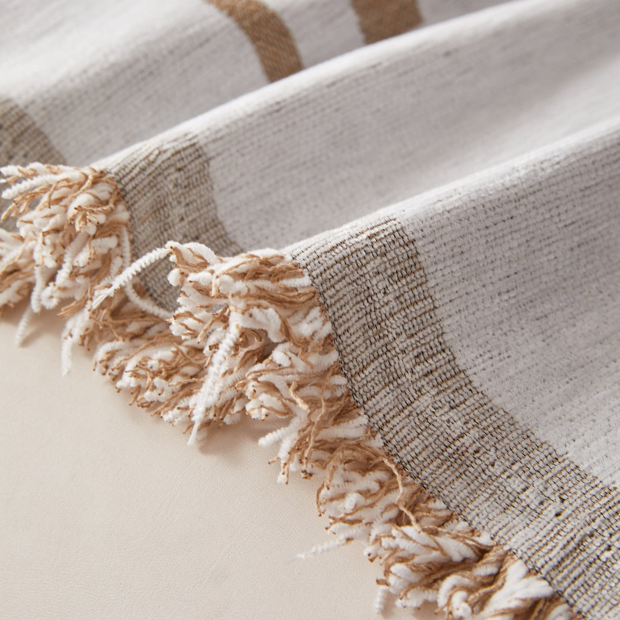 Reversible Chenille Couch Cover Blanket with Tassel Large Boho Futon Cover L Shaped Sectional Cover