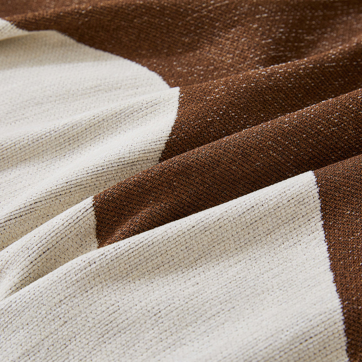 Chenille Minimalist Wavy Sofa Throw Cover, Cozy Blankets for Couch, Machine Washable Couch Protector