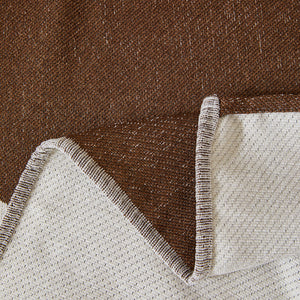 Chenille Minimalist Wavy Sofa Throw Cover, Cozy Blankets for Couch, Machine Washable Couch Protector