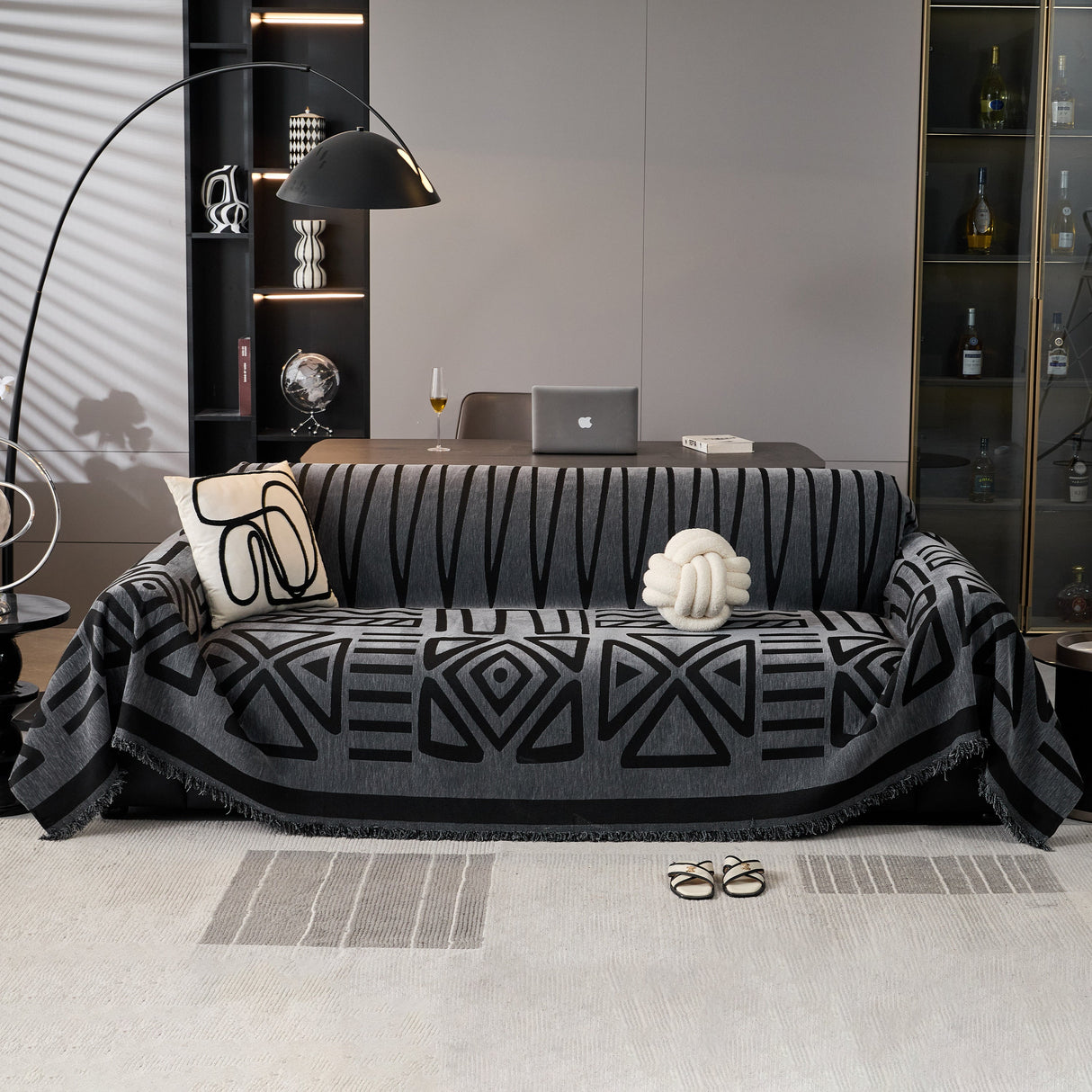 Boho Chenille Sofa Throw Covers Sectional Sofa Couch Cover Sofa Protector Covers