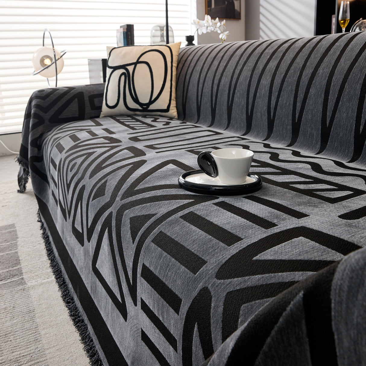 Boho Chenille Sofa Throw Covers Sectional Sofa Couch Cover Sofa Protector Covers