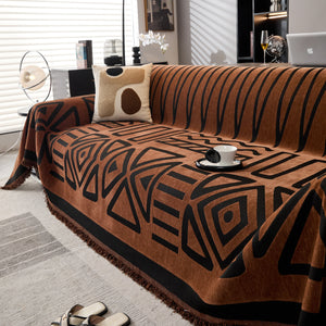 Boho Chenille Sofa Throw Covers Sectional Sofa Couch Cover Sofa Protector Covers