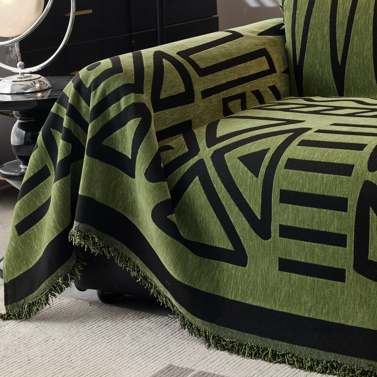 Boho Chenille Sofa Throw Covers Sectional Sofa Couch Cover Sofa Protector Covers