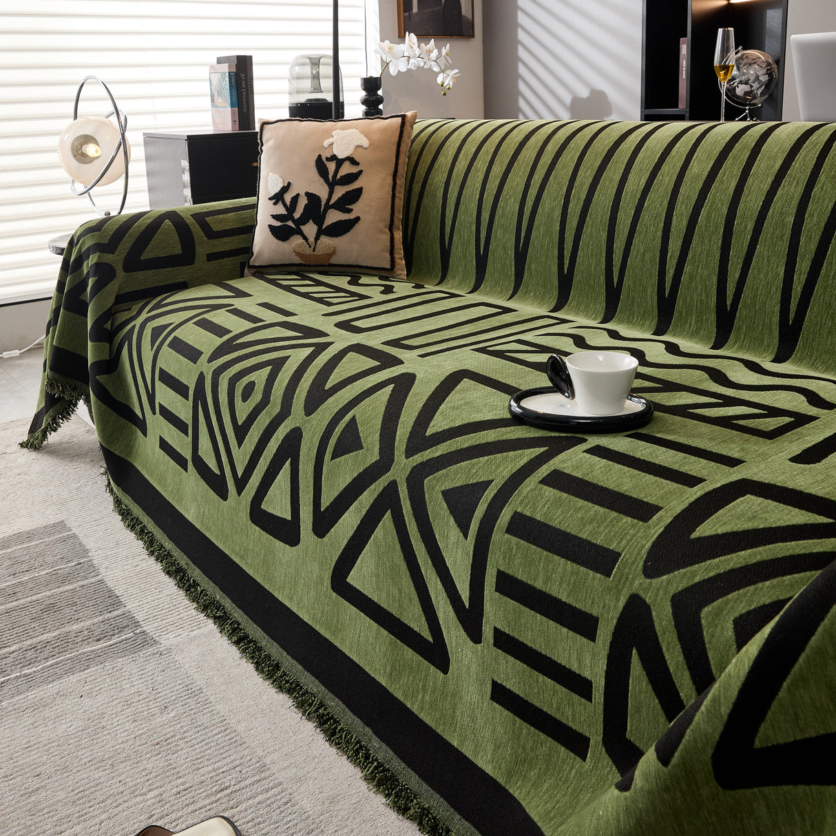 Boho Chenille Sofa Throw Covers Sectional Sofa Couch Cover Sofa Protector Covers