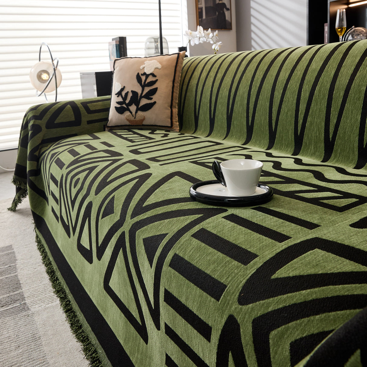 Boho Chenille Sofa Throw Covers Sectional Sofa Couch Cover Sofa Protector Covers