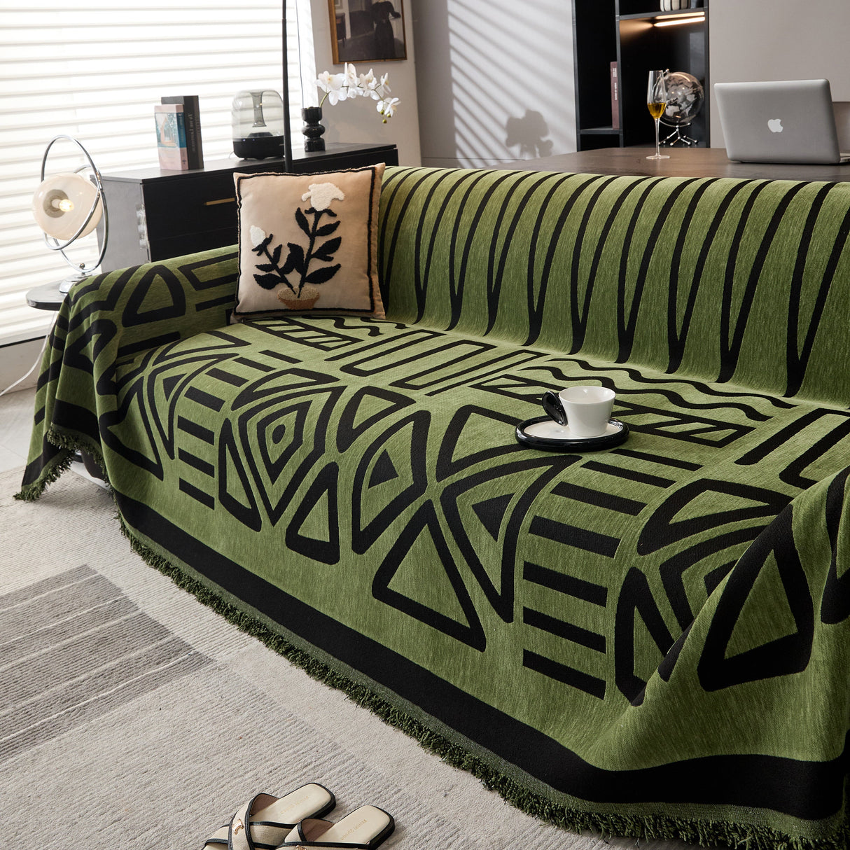 Boho Chenille Sofa Throw Covers Sectional Sofa Couch Cover Sofa Protector Covers