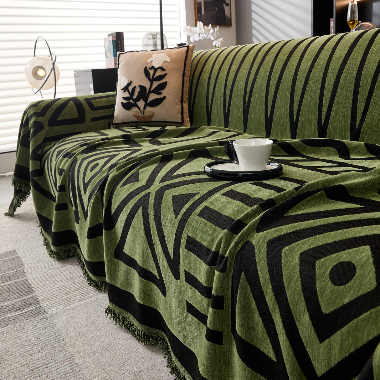 Boho Chenille Sofa Throw Covers Sectional Sofa Couch Cover Sofa Protector Covers