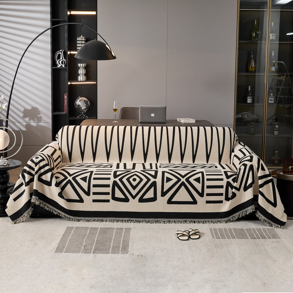 Boho Chenille Sofa Throw Covers Sectional Sofa Couch Cover Sofa Protector Covers