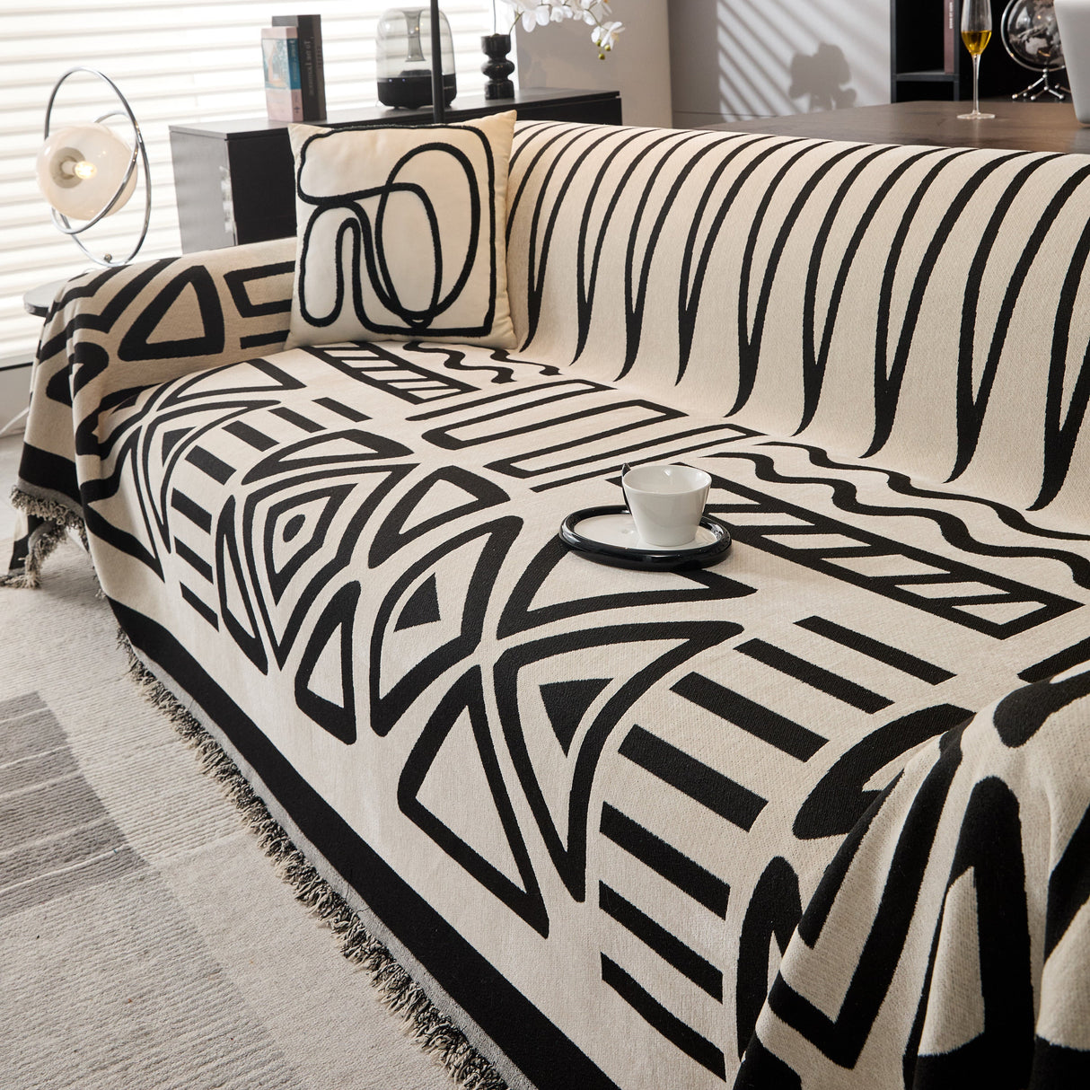 Boho Chenille Sofa Throw Covers Sectional Sofa Couch Cover Sofa Protector Covers