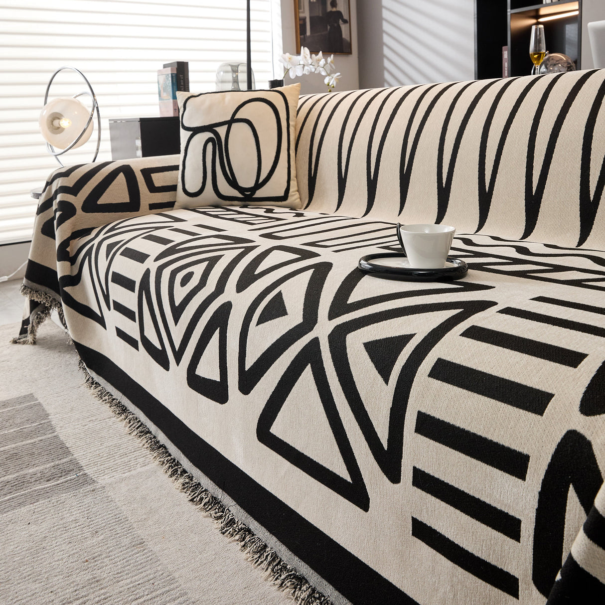 Boho Chenille Sofa Throw Covers Sectional Sofa Couch Cover Sofa Protector Covers