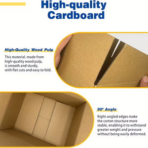 Multi Size/Pack - Corrugated Cardboard Packing Shipping Mailing Moving Boxes