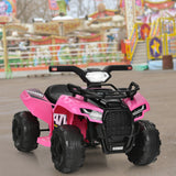 6V Kids ATV Quad Electric Ride On Car with LED Light and MP3-Green
