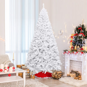 6' / 7.5' / 9' Hinged Artificial Christmas Tree with Metal Stand-7.5 ft