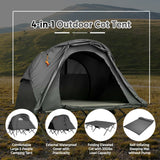 2-Person Outdoor Camping Tent with External Cover-Green
