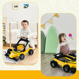 4-in-1 Foldable Activity Push Walker with Adjustable Height-Red