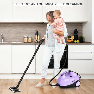 2000W Heavy Duty Multi-purpose Steam Cleaner Mop with Detachable Handheld Unit-Red