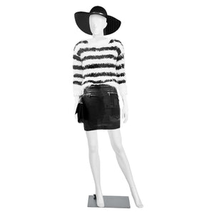 5.8 ft Plastic Female Mannequin Adjustable Detachable Manikin with Metal Stand