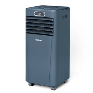 8000BTU 3-in-1 Portable Air Conditioner with Remote Control-White