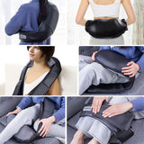 Electric Back and Neck Kneading Shoulder Massager with Heat Straps