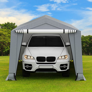 10 x 16/10 x 20 Feet Outdoor Heavy-Duty Carport with 2 Doors-10 x 16 ft by DirectDeals