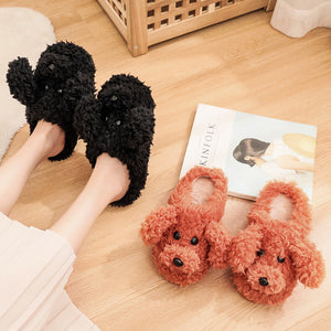 Couples Winter Pack Heel Cotton Shoes Women's  Mens Slipper Winter Shoes New Fashion Casual Fur Plush Slides Winter Slippers For Women House Slippers Fluffy Soft Comfy Fuzzy Slippers Faux Fur Plush Anti-Skid Slippers