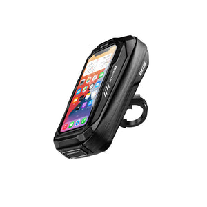 Bicycle Touchscreen Front Frame Bag Phone Case With Double Zippers Cycling Bike Accessories Bike Bag Bike Phone Bag Bike Pouch Bicycle Front Frame Bag Waterproof Top Tube Handlebar Bag Bike Phone Mount Bag Cycling Storage Bag