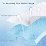 3 Inch Gel-Infused Memory Foam Mattress Topper with Removable Cover-Twin Size