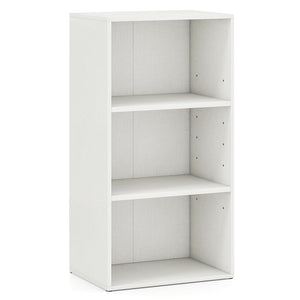 3 Open Shelf Bookcase Modern Storage Display Cabinet-Black